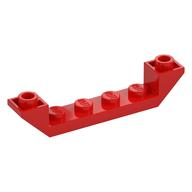 Brick Sloped Inverted 45° 6 x 1 Double with 1 x 4 Recessed (Red)