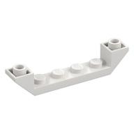 Brick Sloped Inverted 45° 6 x 1 Double with 1 x 4 Recessed (White)