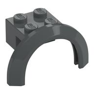 Wheel Arch, Mudguard 4 x 2 1/2 x 2 with 2 x 2 Plate (Dark Bluish Gray)