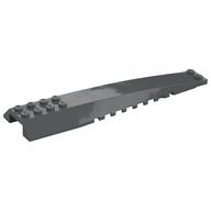 Brick Wedged, Curved 16 x 4 Triple with Inner Ridges (Dark Bluish Gray)