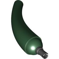 Animal / Creature Body Part, Tail / Neck, Base Section with Black Pin (Dark Green)