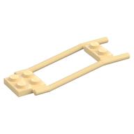 Animal / Creature Accessory, Horse Hitching, 1 x 2 Plate and 2 x 2 Plate [Studded] (Tan)