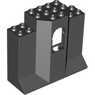 Panel 3 x 8 x 6 with Arched Window (Black)
