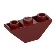 Brick Sloped Inverted 45° 3 x 1 Double with 2 Completely Open Studs (Dark Red)