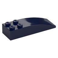 Brick Curved 6 x 2 (Dark Blue)