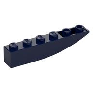 Brick Curved Inverted 6 x 1 (Dark Blue)