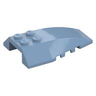 Brick Wedged, Curved 6 x 4 Triple (Sand Blue)