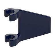 Flag 2 x 2 Trapezoid with Flat Area between Clips (Dark Blue)
