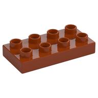 Duplo Plate 2 x 4 (Dark Orange)