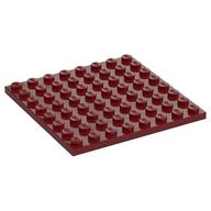 Plate 8 x 8 (Dark Red)