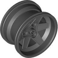 Wheel 56 x 34 Technic Racing Medium with 3 Pin Holes (Black)