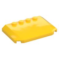 Brick Wedged, Curved Triple 4 x 6 x 2/3 with 4 Studs (Yellow)