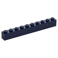 Brick 1 x 10 (Dark Blue)