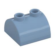 Brick Curved 2 x 2, Two Top Studs (Sand Blue)
