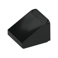 Brick Sloped 30° 1 x 1 x 2/3 (Cheese Slope) (Black)