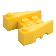 Brick Wedged 3 x 4 [Stud Notches] (Yellow)
