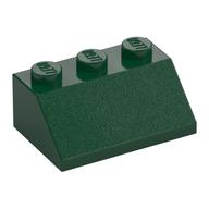Brick Sloped 45° 2 x 3 (Dark Green)