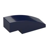 Brick Curved 3 x 1 No Studs (Dark Blue)