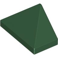 Brick Sloped 45° 2 x 1 Triple with Ovoid Bottom Pin (Dark Green)