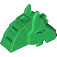 Animal / Creature Accessory, Horse Battle Helmet [Angular, Front Clip] (Green)
