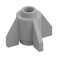 Brick Round 1 x 1 with Fins, Open Stud (Pearl Light Gray)
