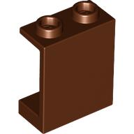 Panel 1 x 2 x 2 [Hollow Studs] (Reddish Brown)