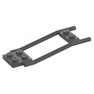 Animal / Creature Accessory, Horse Hitching, 1 x 2 Plate and 2 x 2 Plate [Studded] (Dark Bluish Gray)