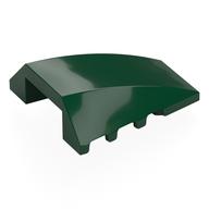 Brick Wedged, Curved 4 x 4 No Top Studs (Dark Green)