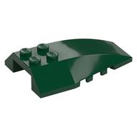 Brick Wedged, Curved 6 x 4 Triple (Dark Green)