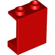 Panel 1 x 2 x 2 [Hollow Studs] (Red)