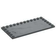 Plate Special 6 x 12, Studs on 3 Edges (Dark Bluish Gray)