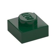 Plate 1 x 1 (Dark Green)