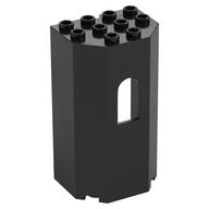 Panel 3 x 4 x 6 with Arched Window (Black)