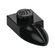Plate Special 1 x 1 with Tooth (Black)