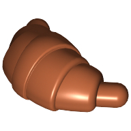 Food Croissant - Rounded Ends (Dark Orange)