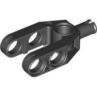 Technic Beam 2 x 4 Fork with Pin (Black)