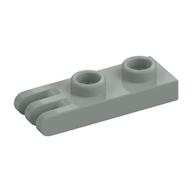 Hinge Plate 1 x 2 with 3 Fingers [Hollow Studs] (Light Gray)