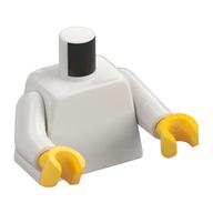 Torso, White Arms, Yellow Hands [Plain] (White)