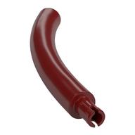 Animal Body Part / Plant, Tail / Neck / Branch / Trunk, Middle Section with Pin, Round Pin Hole (Dark Red)