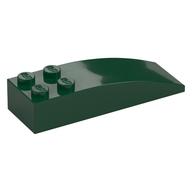 Brick Curved 6 x 2 (Dark Green)