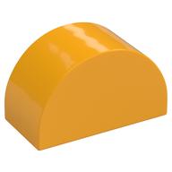 Duplo Brick 2 x 4 x 2 Curved Top (Bright Light Orange)