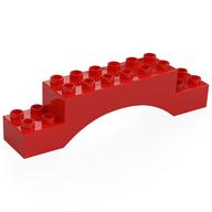 Duplo Brick 2 x 10 x 2 Arch (Red)