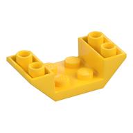 Brick Sloped Inverted 45° 4 x 2 Double with 2 x 2 Recessed (Yellow)
