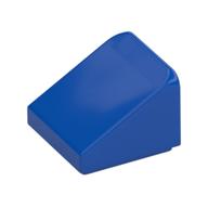 Brick Sloped 30° 1 x 1 x 2/3 (Cheese Slope) (Blue)