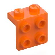 Bracket 1 x 2 - 2 x 2 (Orange)