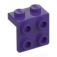 Bracket 1 x 2 - 2 x 2 (Dark Purple)