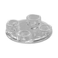 Plate Round 2 x 2 with Rounded Bottom [Boat Stud] (Trans-Clear)