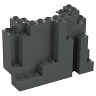 Rock Panel Rectangular 4 x 10 x 6 (Dark Bluish Gray)