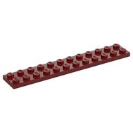 Plate 2 x 12 (Dark Red)