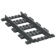 Vehicle Track, Train, Plastic (RC Trains) Straight (Dark Bluish Gray)
